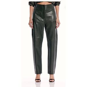 THE SEI Beige lambskin trousers, NWOT, Sz. 2